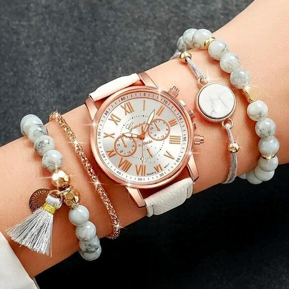 Accessories - WATCH & BRACELET SET in Rose Gold
